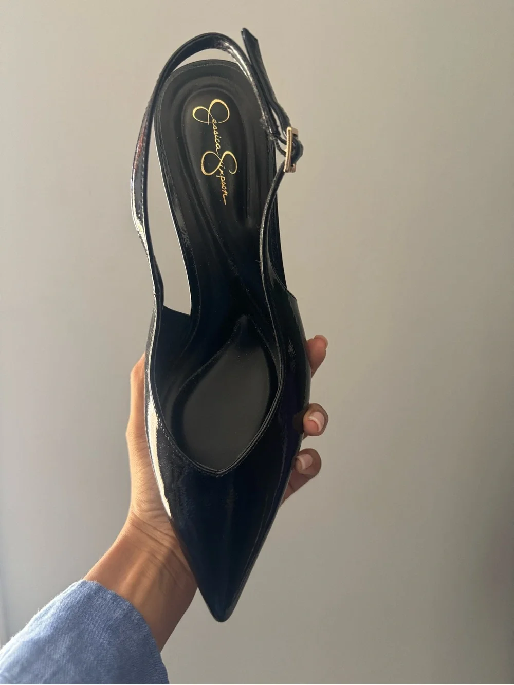 Jessica Simpson black patent